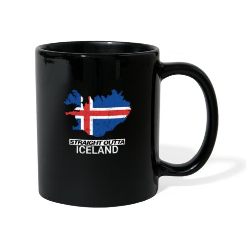 Straight Outta Iceland country map - Full Colour Mug