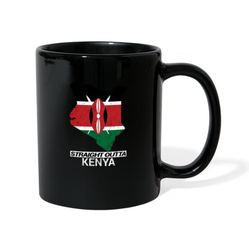 Straight Outta Kenya country map & flag - Full Colour Mug