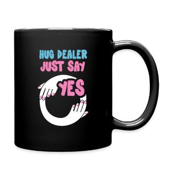 Câlin revendeur juste dire oui drôle cadeau d'amour - Mug uni - noir - Droite