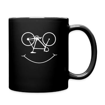 Bicycle racing bike cyclist - Full Colour Mug - black - Right