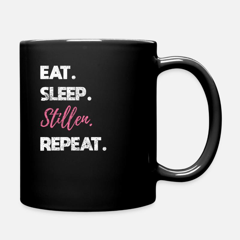 Mütter Geburt Stillen Design Muttermilch - Tasse einfarbig - Schwarz