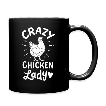 Chicken Lady Farming - Full Colour Mug - black - Right