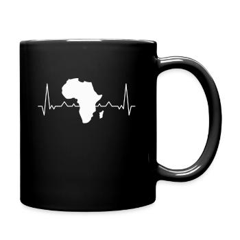 Afrique safari battement de coeur Afrique Afrique du Sud voyage - Mug uni - noir - Droite