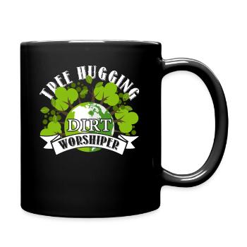 Tag der Erde Schützen Sie die Erde - Tasse einfarbig - Schwarz - Rechts