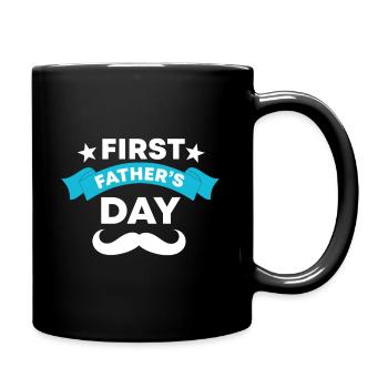 Première fête des pères - Mug uni - noir - Droite