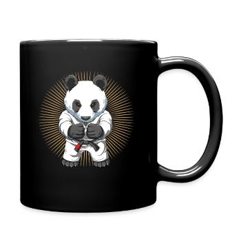 Panda bébé mignon dans BJJ G - Mug uni - noir - Droite
