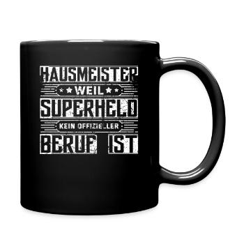 Lustig Hausmeister Facility Manager Job Geschenk - Tasse einfarbig - Schwarz - Rechts