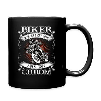 Biker hobby motorcycle gift - Full Colour Mug - black - Right
