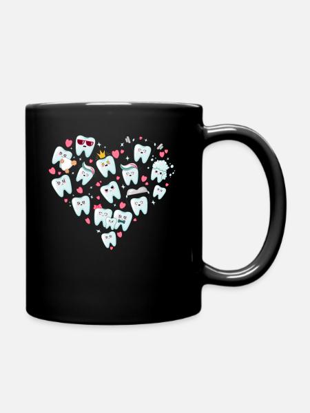 Zahnarzt - Tasse einfarbig - Schwarz