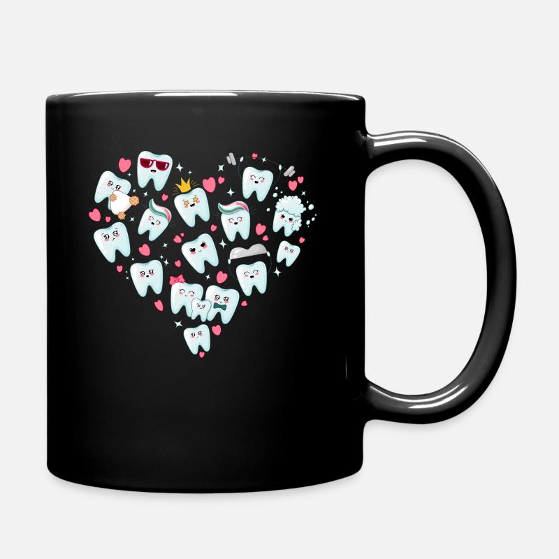 Zahnarzt - Tasse einfarbig - Schwarz