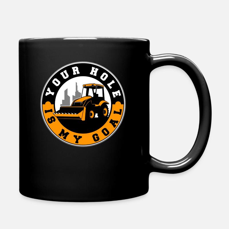 Bagger - Tasse einfarbig - Schwarz