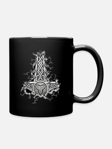 Wikinger Viking Valhalla Odin Thor Nordmann Skal - Tasse einfarbig - Schwarz