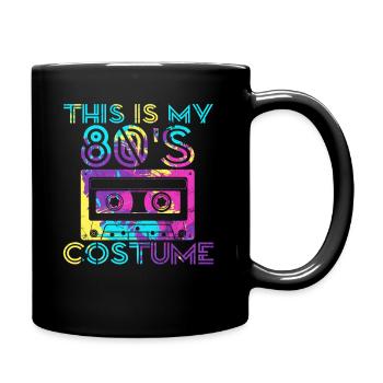 This Is My 80s Costume 80's Party Cassette Tape - Full Colour Mug - black - Right