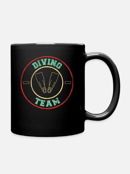 Diving Team Taucher Cadeau - Mug uni - noir