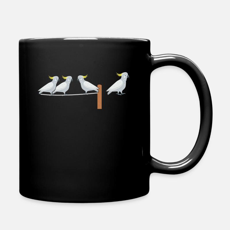 Kakadu - Tasse einfarbig - Schwarz