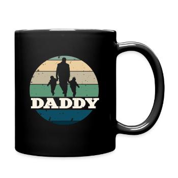 père - Mug uni - noir - Droite