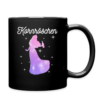 Kornröschen Junggesellinnen Abschied JGA - Tasse einfarbig - Schwarz - Rechts