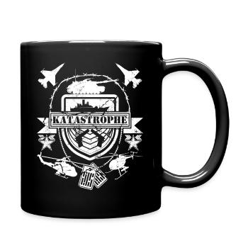 KATASTROPHE - Vintage Geschenk Retro Meme Idee | - Tasse einfarbig - Schwarz - Rechts
