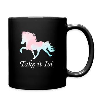 Cheval islandais - Mug uni - noir - Droite