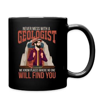 Geologie Wissenschaften Geologe Geschenk Felsen - Tasse einfarbig - Schwarz - Rechts