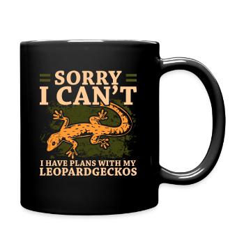 Gecko - Tasse einfarbig - Schwarz - Rechts