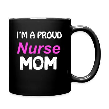 Krankenschwester Krankenpfleger - Tasse einfarbig - Schwarz - Rechts
