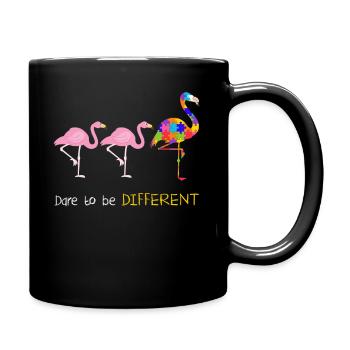 Dare to Be Different Awareness Autism - Full Colour Mug - black - Right