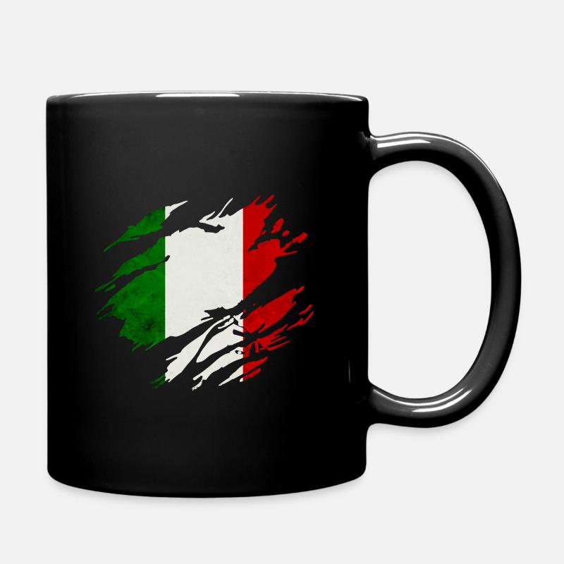 Drapeau Italie - Mug uni - noir