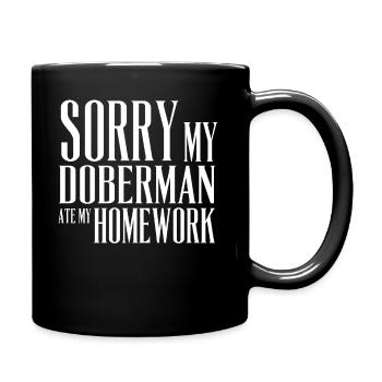 DOBERMAN - Mug uni - noir - Droite