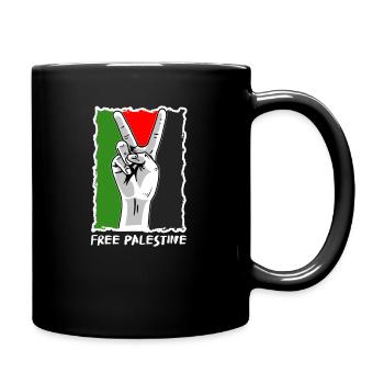 Free Gaza Free Palestine Freedom for Palestine - Full Colour Mug - black - Right