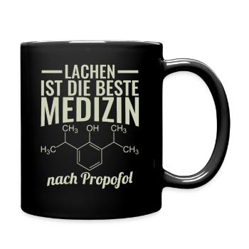 Sarkasmus Propofol Strukturformel - Tasse einfarbig - Schwarz - Rechts