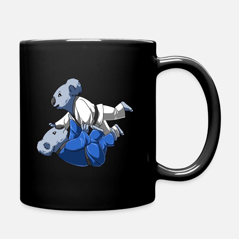 Roll Koala at the BJJ - Full Colour Mug - black