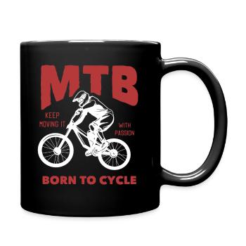 Bicycle Bicycling Biker Cycling Bicycle - Full Colour Mug - black - Right