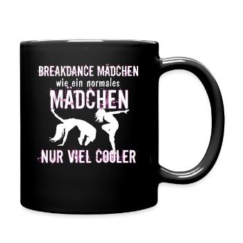 Breakdance Mädchen Tänzerinnen Breakdancerin - Tasse einfarbig - Schwarz - Rechts