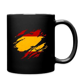 Drapeau Espagne - Mug uni - noir - Droite