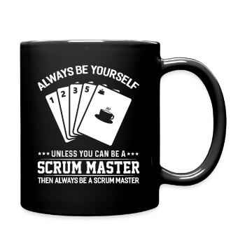 Scrum Master Agile Software Development - Full Colour Mug - black - Right