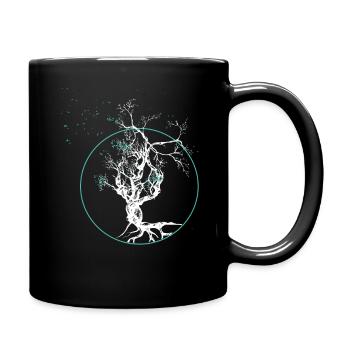 Vegvisir Futhark Runen, Symbole Viking - Mug uni - noir - Droite