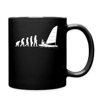 EVOLUTION Segeln Segel Segler Schiff Yacht Boot Se - Tasse einfarbig - Schwarz - Rechts