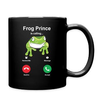 grenouille - Mug uni - noir - Droite