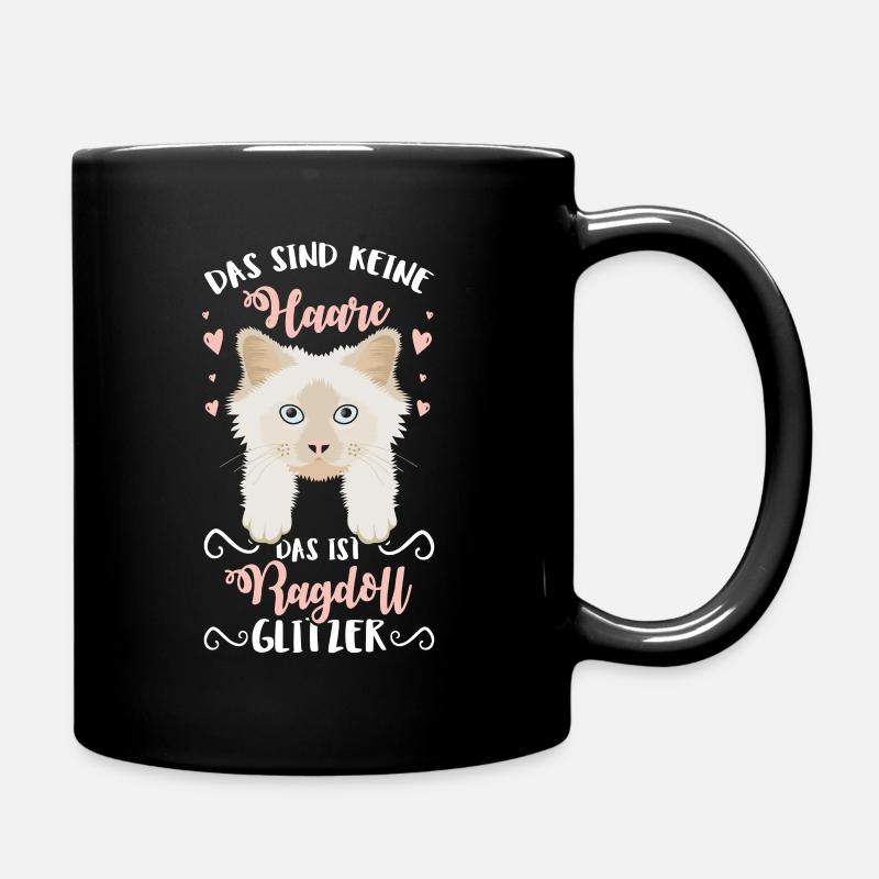 Ragdoll Glitzer - Tasse einfarbig - Schwarz