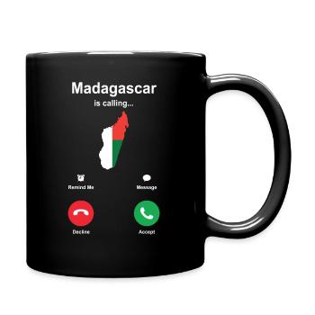 Madagaskar Afrika Shirt Geschenkidee - Tasse einfarbig - Schwarz - Rechts