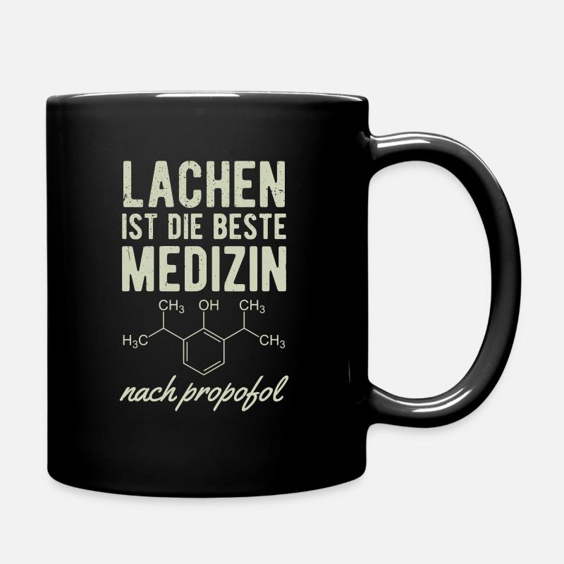 Anästhesiologe Krankenschwester Anästhesist - Tasse einfarbig - Schwarz
