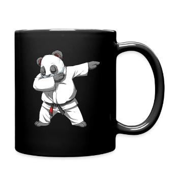 Dabbing Panda - BJJ and Jiu Jitsu Panda - Full Colour Mug - black - Right