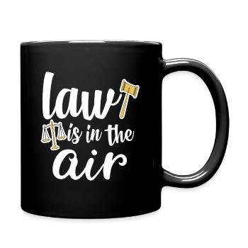 Lawyer attorney law justice gift - Full Colour Mug - black - Right