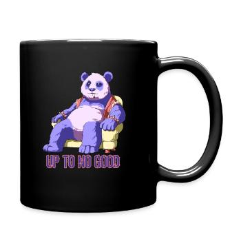 Pastel Goth Panda - Up To No Good - Tasse einfarbig - Schwarz - Rechts