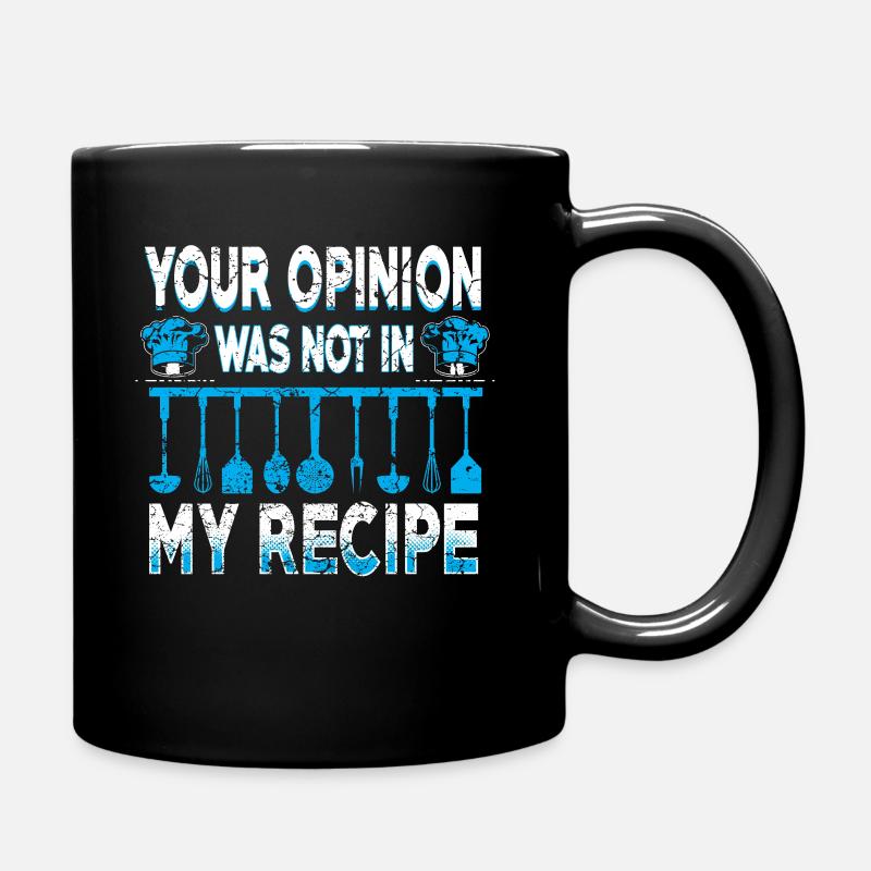 Kochen Koch Köchin Lustig - Tasse einfarbig - Schwarz