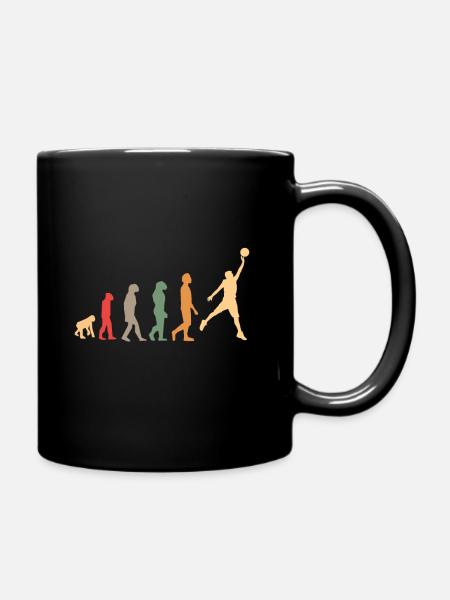 canasta de baloncesto vintage vintage retro con volcada - Ensfarvet krus - sort
