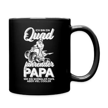 Quad driver daddy offroad biker father - Full Colour Mug - black - Right