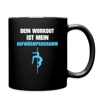 Poledance Stangentanz Stangentänzerin Geschenk - Tasse einfarbig - Schwarz - Rechts