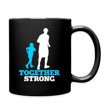 Équipe de jogging sport père fils - Mug uni - noir - Droite